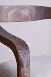 nkuku Anbu Acacia Upholstered Counter Chair - thumbnail 3