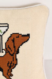 Cotton Needlepoint Icon Mini Cushion - thumbnail 3