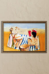 My Brother and I at the Beach Framed Wall Art - thumbnail 1