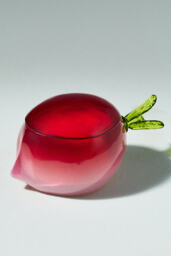 Fresh Off The Vine Figural Radish Glass Candle - thumbnail 2