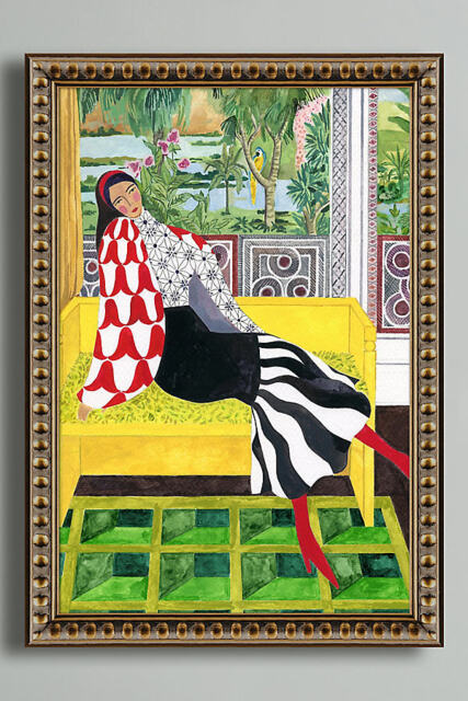 Seated Lady 4 by Sharan Ranshi Wall Art - image 1