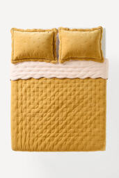 Abbott Cotton Velvet Solid Scalloped Bedspread - thumbnail 1