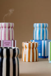 Paddywax Cabana Lost at Sea Striped Ceramic Candle - thumbnail 2