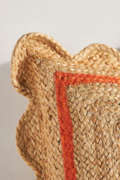 Jute Scallop Pillow - thumbnail 4