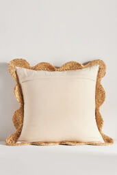 Jute Scallop Pillow - thumbnail 3