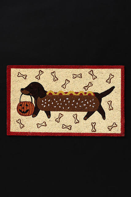 Dachshund Hot Dog Coir Doormat