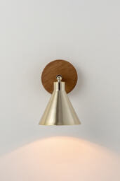 houseof Brass Cone Wall Light