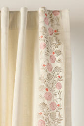 Oliver Embroidered Cotton Curtain - thumbnail 2