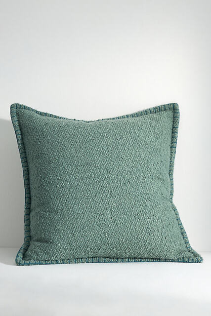 Curtis Bouclé Blanket-Stitch Cushion - image 1