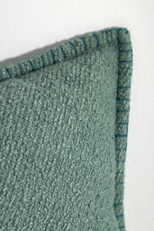 Curtis Bouclé Blanket-Stitch Cushion - thumbnail 3