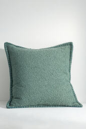 Curtis Bouclé Blanket-Stitch Cushion