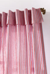 Elin Woven Cotton Linen Striped Valence Curtain - thumbnail 2
