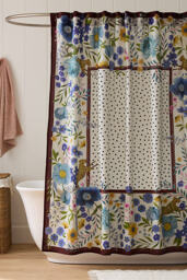 Maeve Scarf Cotton Printed Shower Curtain