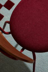 Velvet Chenille Metal Frame Chair, Set of 2 - thumbnail 2