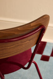 Velvet Chenille Metal Frame Chair, Set of 2 - thumbnail 3