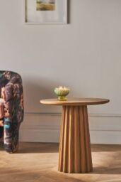 Maja Ash Wood Round Side Table - thumbnail 2