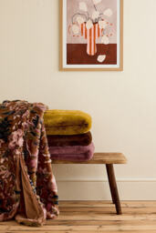 Seren Floral Jacquard Faux-Fur Throw Blanket - thumbnail 3