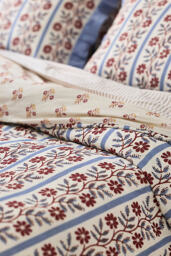 Evita Cotton Floral Printed Tie Duvet Cover - thumbnail 3