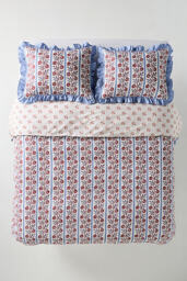 Evita Cotton Floral Printed Tie Duvet Cover - thumbnail 2