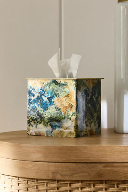 Mckay Patterned Metal Tissue Box Cover - image 1