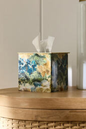 Mckay Patterned Metal Tissue Box Cover - thumbnail 1