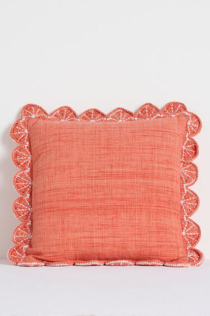 Dominica Indoor/Outdoor Woven Fruit Trim Cushion - image 1