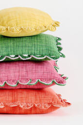 Dominica Indoor/Outdoor Woven Fruit Trim Cushion - thumbnail 2
