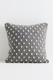 Woven Wool Dotted Throw Cushion - thumbnail 4