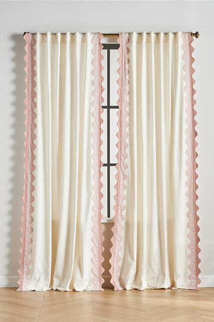 Maeve Scalloped Cotton Curtain - image 1