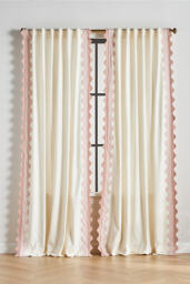 Maeve Scalloped Cotton Curtain - thumbnail 1