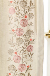 Oliver Embroidered Cotton Curtain - thumbnail 3