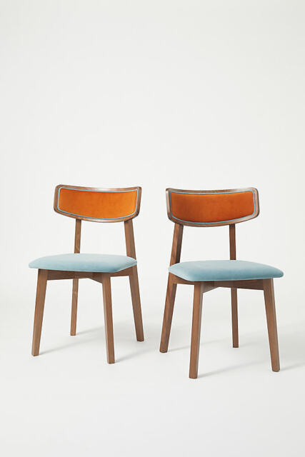 Amy Velvet-Upholstered Wood Dining Chairs, Set of 2 - image 1