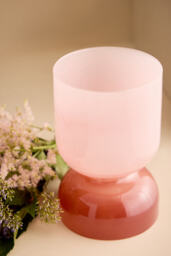 Present Time Two-Tone Glass Candle Holder - thumbnail 2
