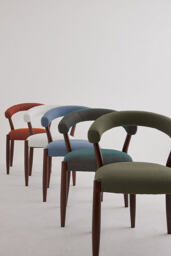 Elsa Upholstered Beech Wood Dining Chair - thumbnail 6