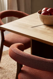 Elsa Upholstered Beech Wood Dining Chair - thumbnail 2