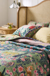 Xenia Cotton Tiger Printed Pillowcases, Set of 2 - thumbnail 2