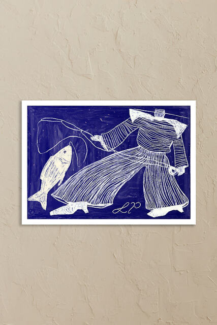 The Poster Club Fishing Wall Art Print