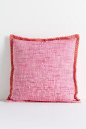 Bermuda Woven Embellished Edge Indoor/Outdoor Cushion