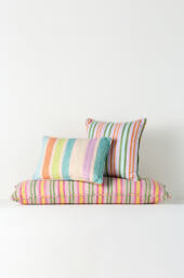 Jasmine Indoor/Outdoor Woven Stripe Cushion - thumbnail 2