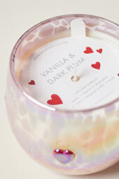 Luster Heart Fruity Vanilla & Dark Plum Valentine's Day Icon Glass Candle - thumbnail 2