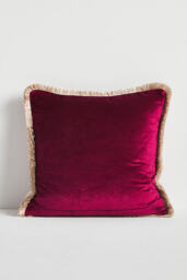 Valentina Washed Velvet Cushion - thumbnail 2