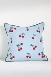 Icon Cotton Embroidered Cushion - thumbnail 1