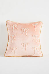 Coretta Mini Beaded Velvet Cushion - thumbnail 1