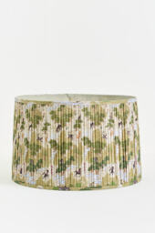 Merve Kahraman Ruched Printed Drum Lamp Shade - thumbnail 3