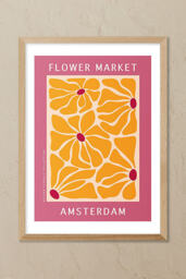 East End Prints Amsterdam Flower Market Wall Art Print - thumbnail 1