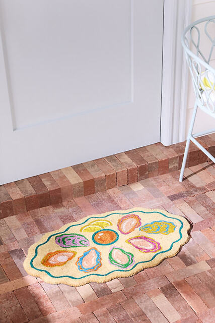 Oyster Plate Coir Printed Doormat