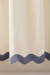 Maeve Scalloped Cotton Shower Curtain - thumbnail 2