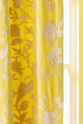 Francine Woven Cotton Floral Curtain - thumbnail 3