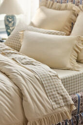 Ruffled Spa Sateen Duvet Cover - thumbnail 2