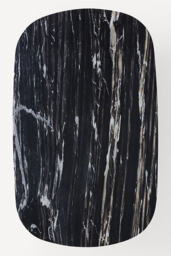 "Kanta Oval 55"" Fluted Marble Coffee Table" - thumbnail 4